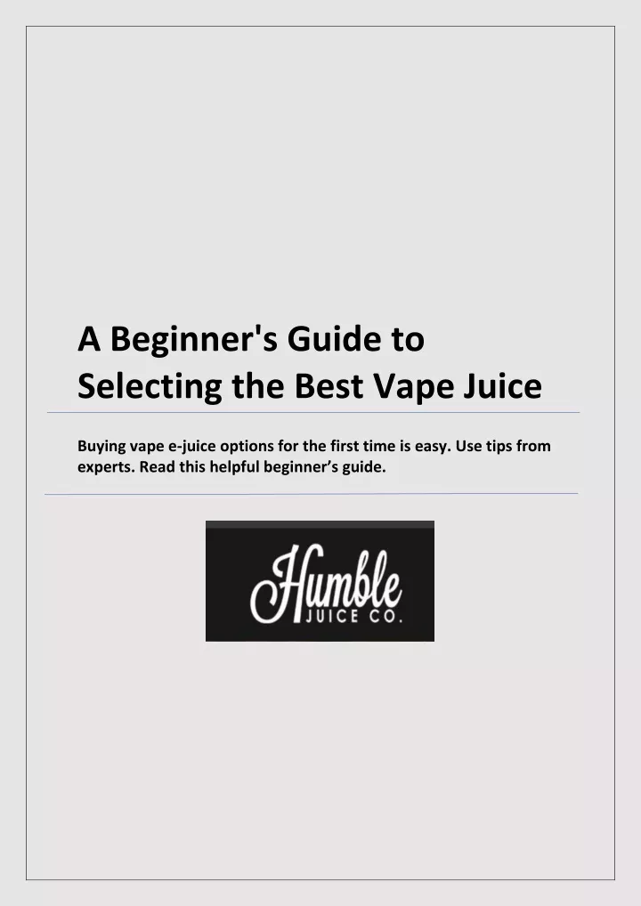 a beginner s guide to selecting the best vape