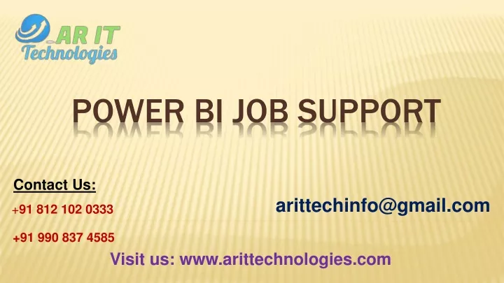 power bi job support