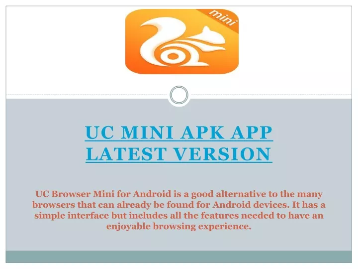 uc mini apk app latest version