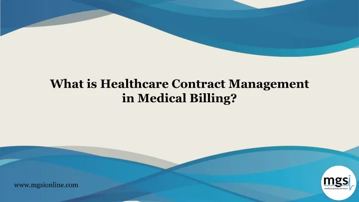 what is healthcare contract management in medical