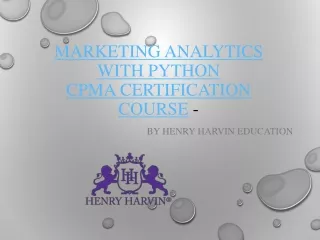 marketing analytics with python/CPMA course