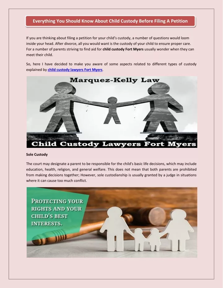 everything you should know about child custody