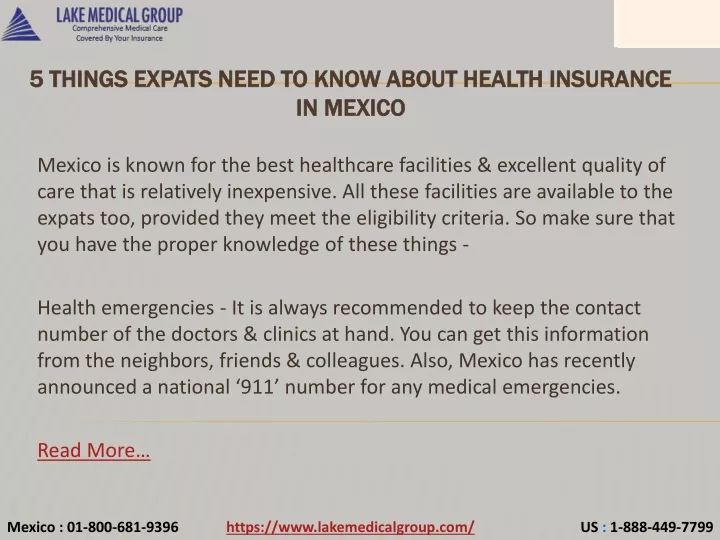 5 things expats need to know about health insurance in mexico
