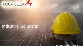 Industrial Solar Power Solutions in Hyderabad  - Four Solar