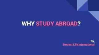 why study abroad