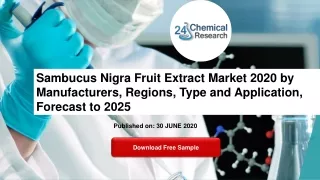 sambucus nigra fruit extract market 2020