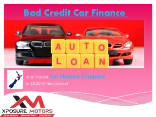 Bad credit car finance nz - Xposure Motors Car Loan Company