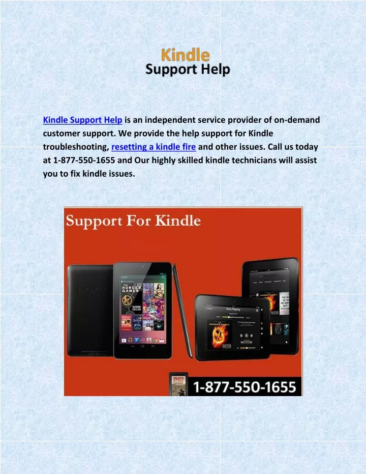 kindle support help is an independent service