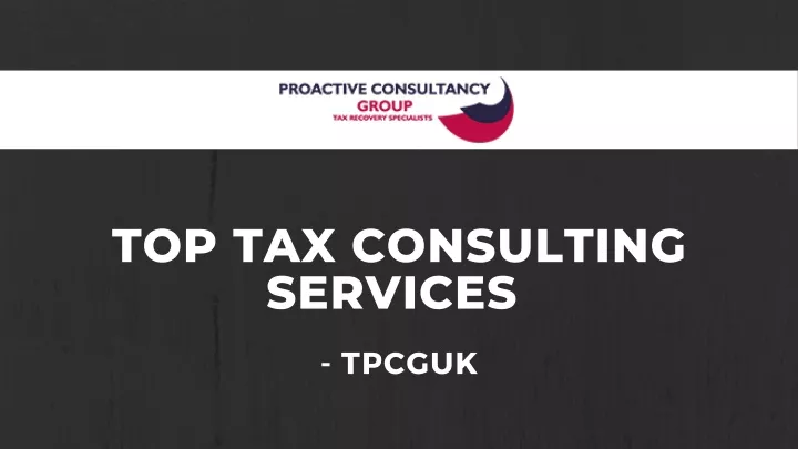 top tax consulting services