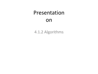 presentation on