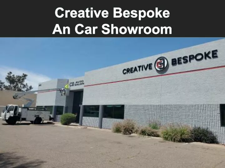 creative bespoke an car showroom