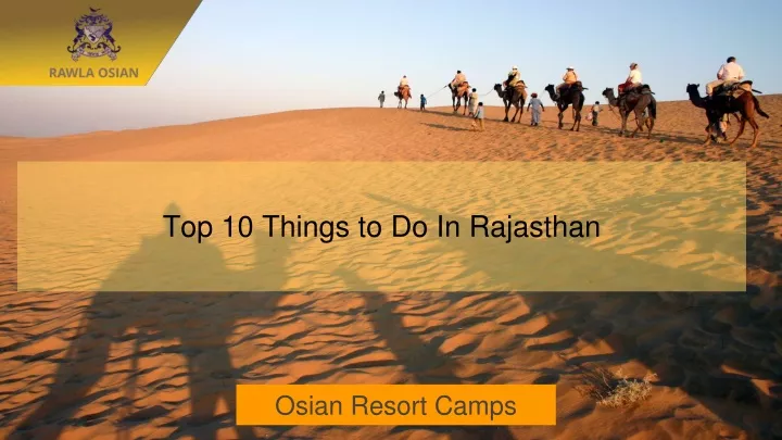 top 10 things to do in rajasthan