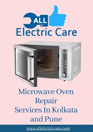 Microwave Oven Repair Services In Kolkata and Pune