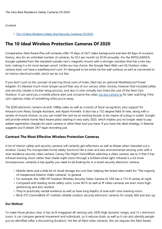 the very best residence safety cameras of 2020