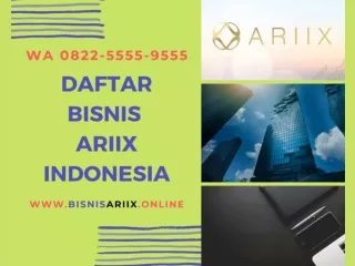 Cara Daftar Ariix Shannen Indonesia (WA) 0822-5555-9555