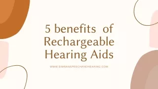 Best rechargeable hearing aids!