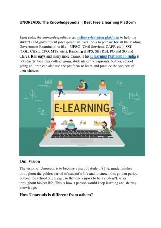 unoreads the knowledgepedia best free e learning