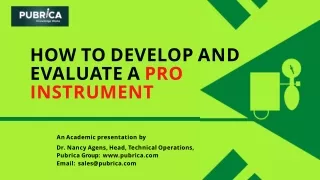 how to develop and