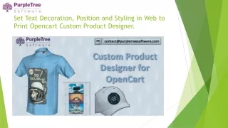 set text decoration position and styling in web to print opencart custom product designer
