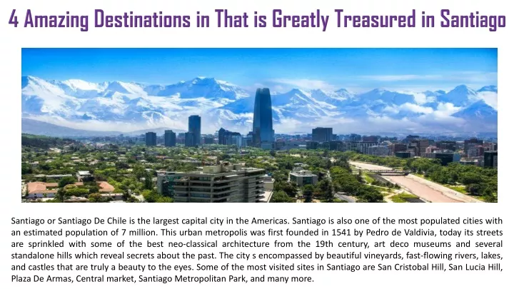 4 amazing destinations in that is greatly