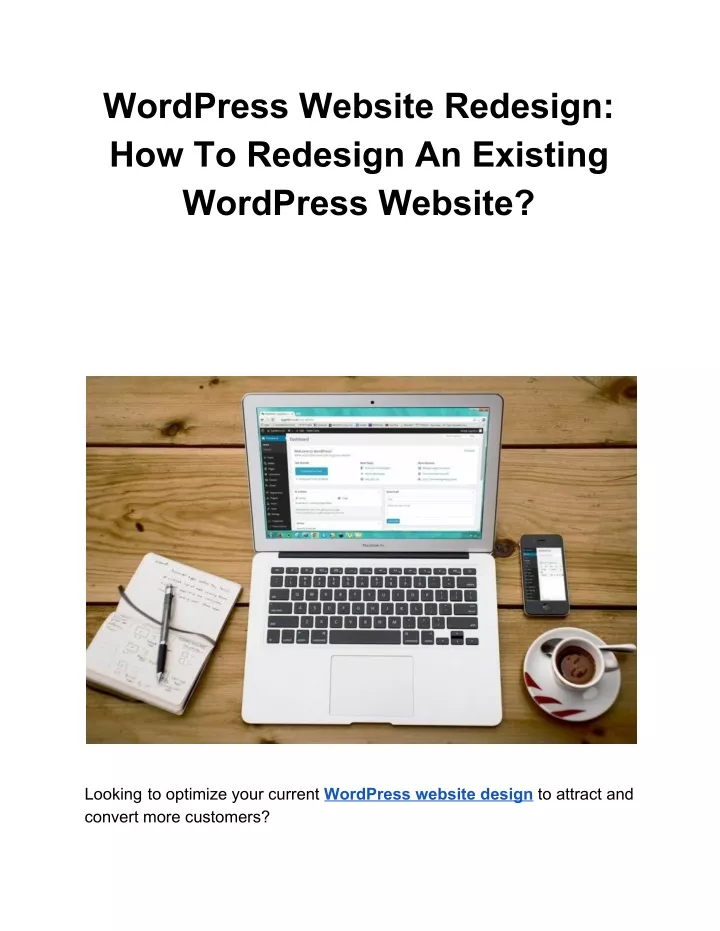 wordpress website redesign how to redesign