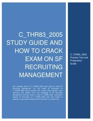 c thr83 2005 study guide and how to crack exam
