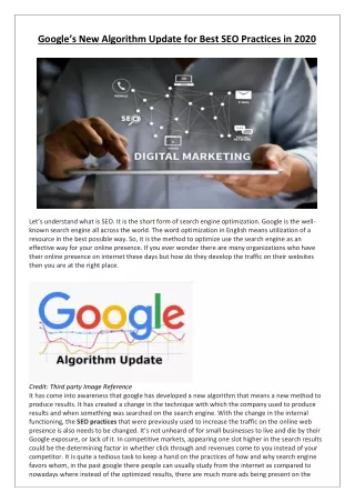 google s new algorithm update for best