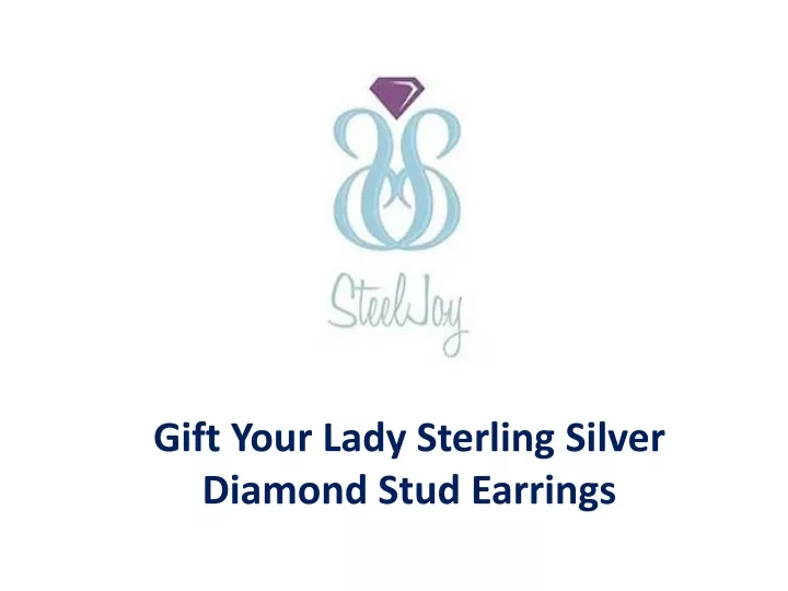 gift your lady sterling silver diamond stud