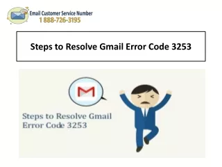 steps to resolve gmail error code 3253