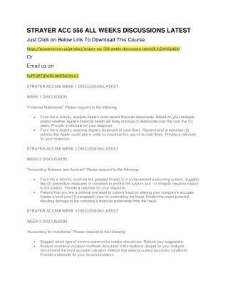 strayer acc 556 all weeks discussions latest just