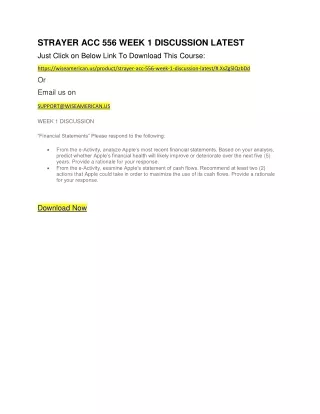 strayer acc 556 week 1 discussion latest just
