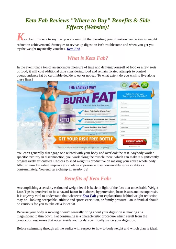 keto fab reviews where to buy benefits side