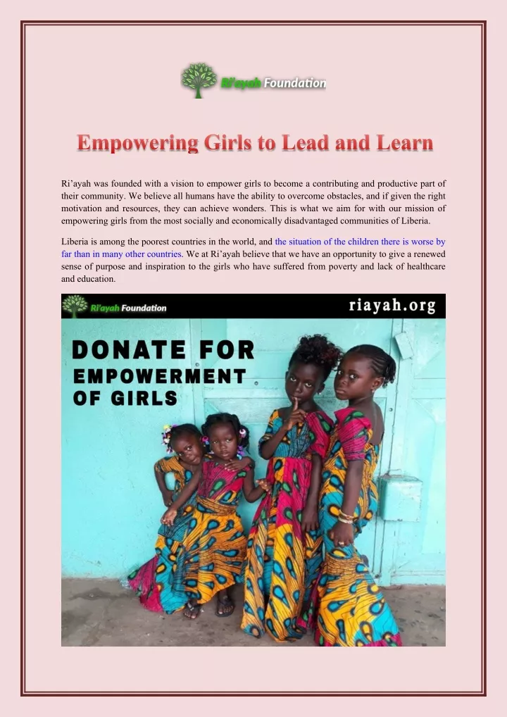 empowering girls to lead and learn