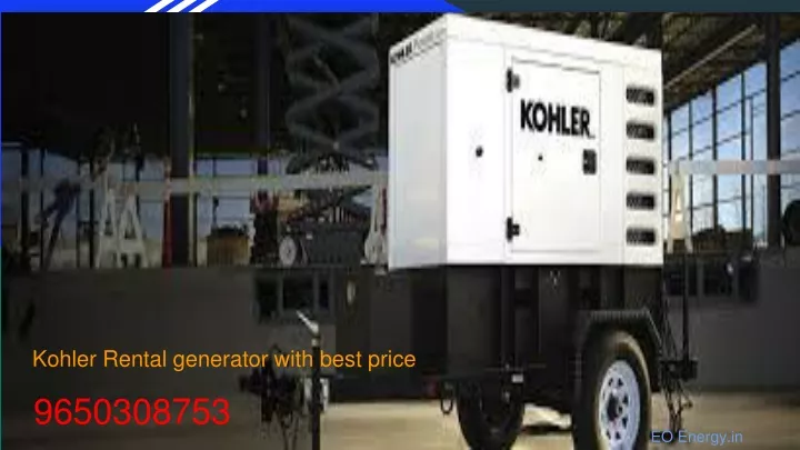 kohler rental generator with best price