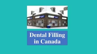 Dental Filling in Canada