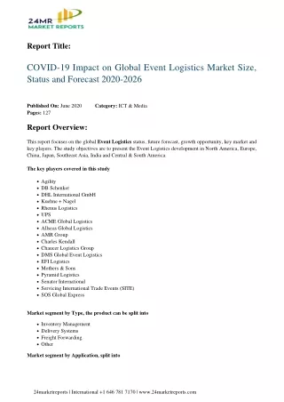 report title