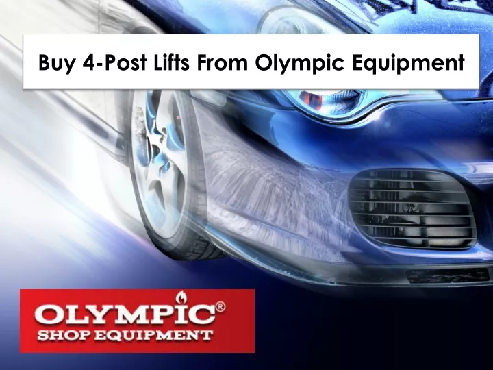 buy 4 post lifts from olympic equipment