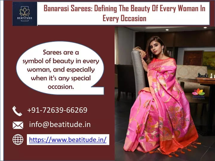 banarasi sarees defining the beauty of every