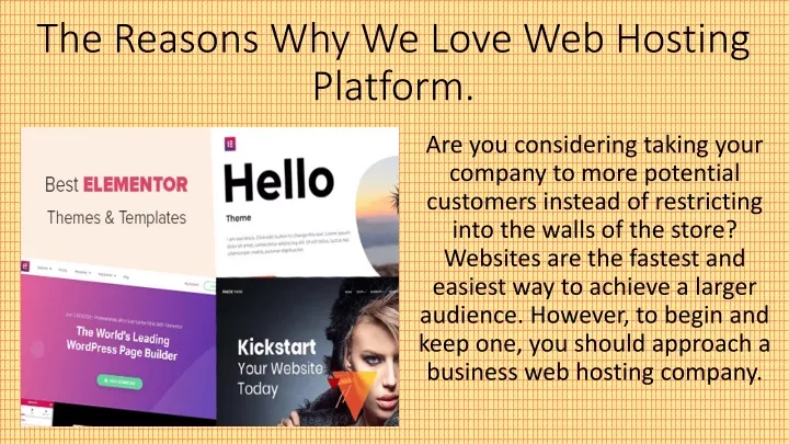 the reasons why we love web hosting platform