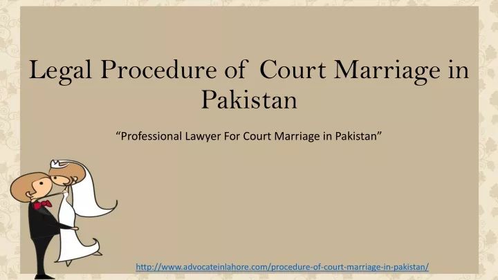 legal procedure of court marriage in pakistan
