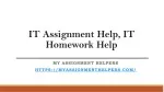 IT Assignment Help, myassignmenthelpers - slide 1