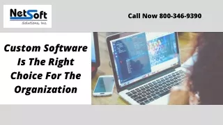 Custom Software Is The Right Choice For The Organization