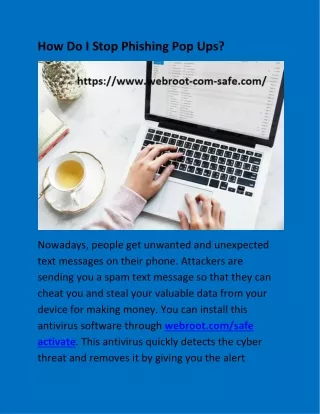 how do i stop phishing pop ups