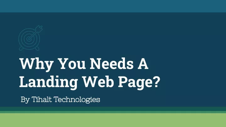 why you needs a landing web page