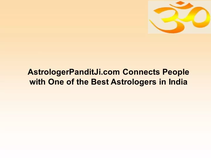 astrologerpanditji com connects people with