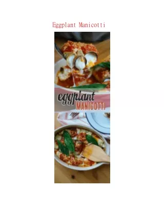 eggplant manicotti