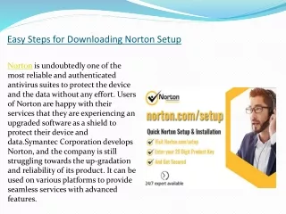 Easy Steps for Downloading Norton Setup