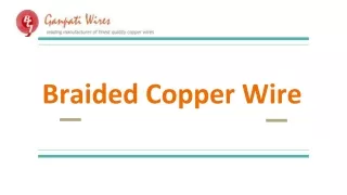 braided copper wire