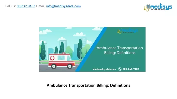 ambulance transportation billing definitions