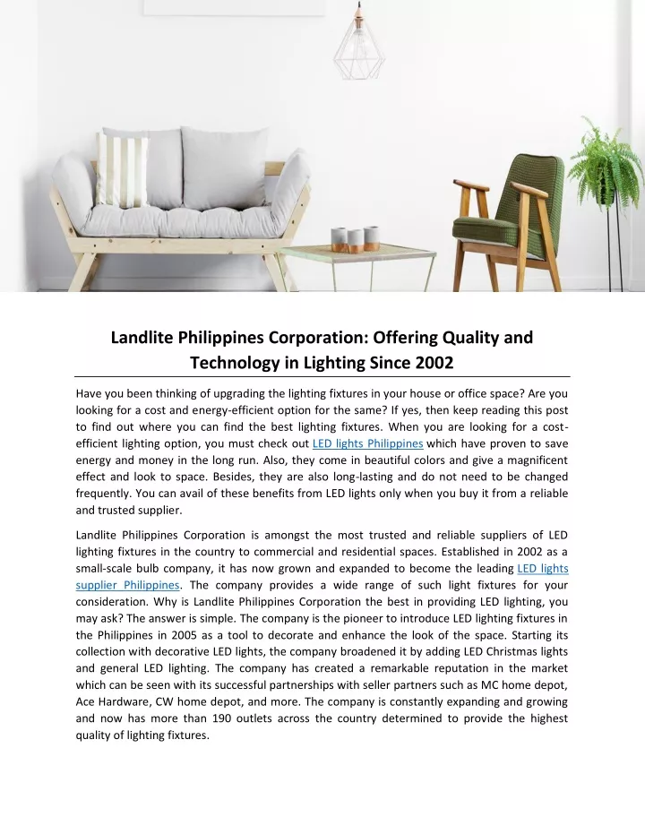landlite philippines corporation offering quality
